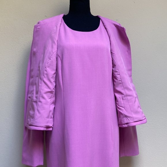 Appleseed Light Purple Blazer Coat & Sheath Dress Set Size 14 - Picture 5 of 13